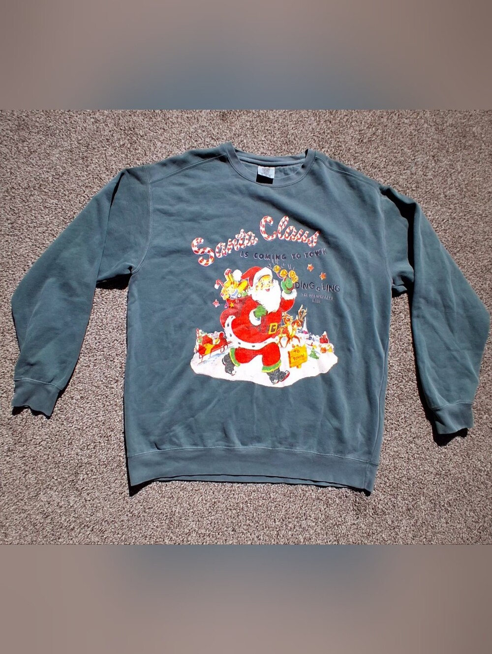 Santa Claus Vintage Graphic Crewneck Sweatshirt